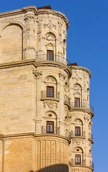 Málaga katedralens exteriör detalj — Stockfoto