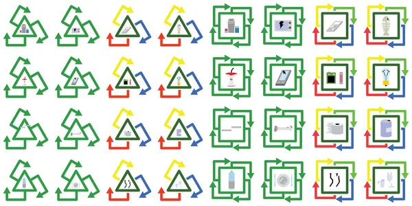 Symbol recyklingu dla ochrony wód — Wektor stockowy