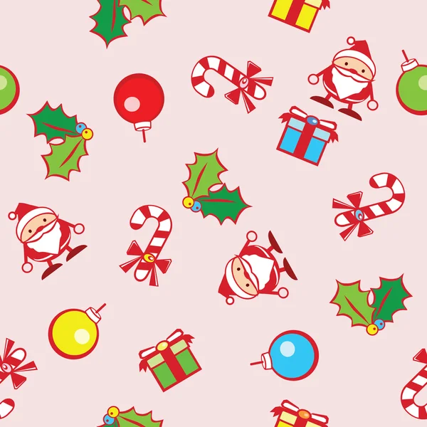 Fundo sem costura de Natal com gráfico bonito — Vetor de Stock