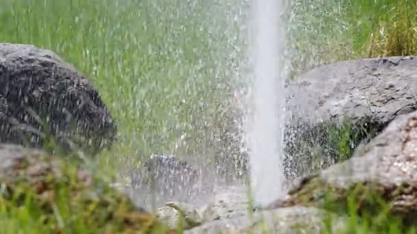Sıcak su itme hava olduğunu — Stok video