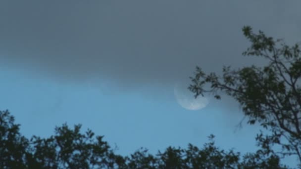 nuage sombre et pleine lune 