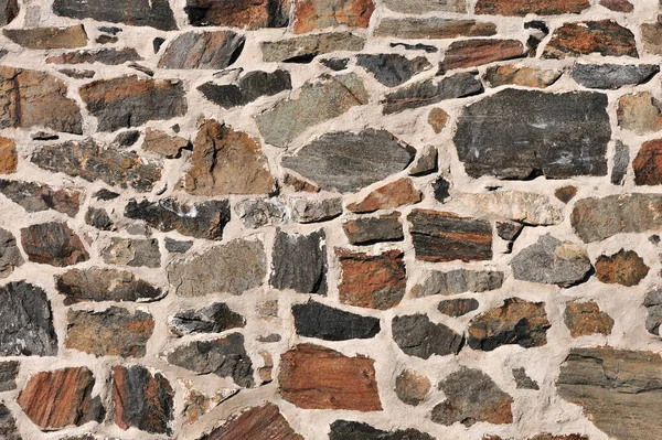 Sluiten Van Een Oude Stenen Muur — Stockfoto