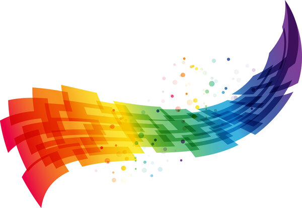 Абстрактный фон движения, геометрическая красочная волна
