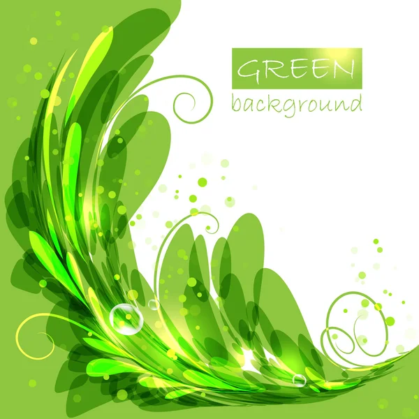 Овальная рама с зелеными листьями — стоковый вектор