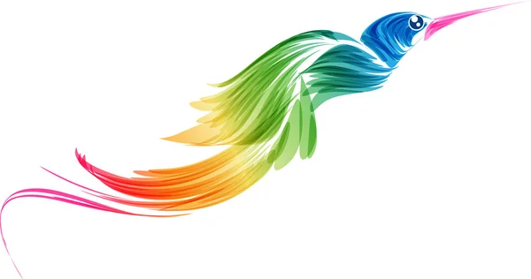 Pássaro voador estilizado abstracto —  Vetores de Stock