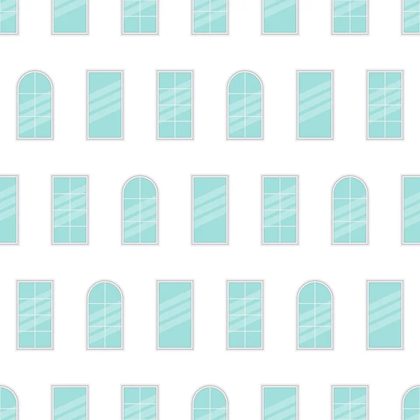 Άνευ ραφής παράθυρα μοτίβο — Διανυσματικό Αρχείο