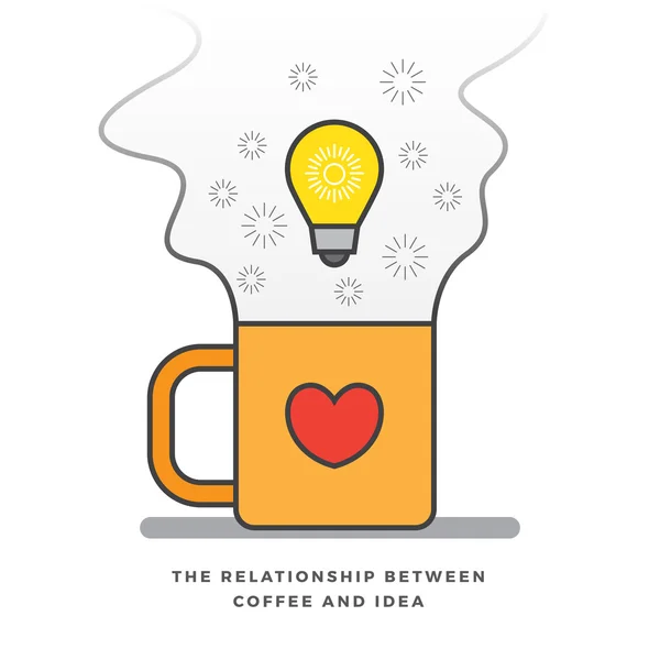Kaffee und Idee — Stockvektor