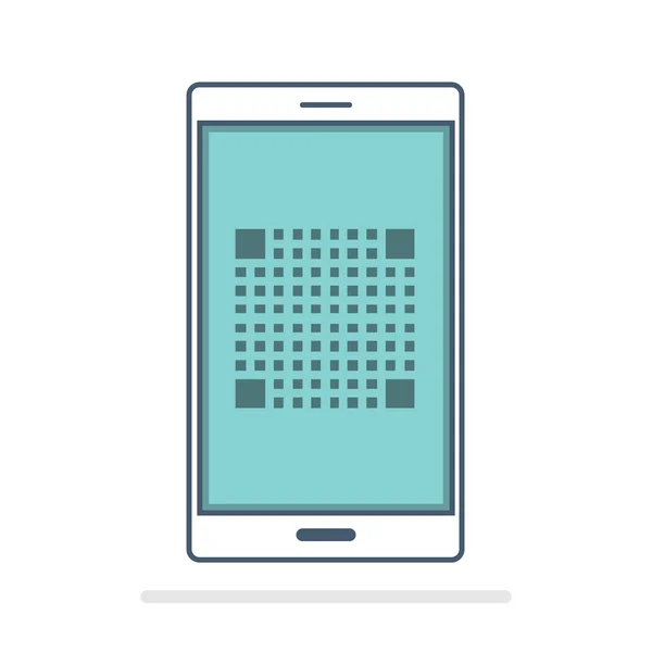 Code QR mobile — Image vectorielle