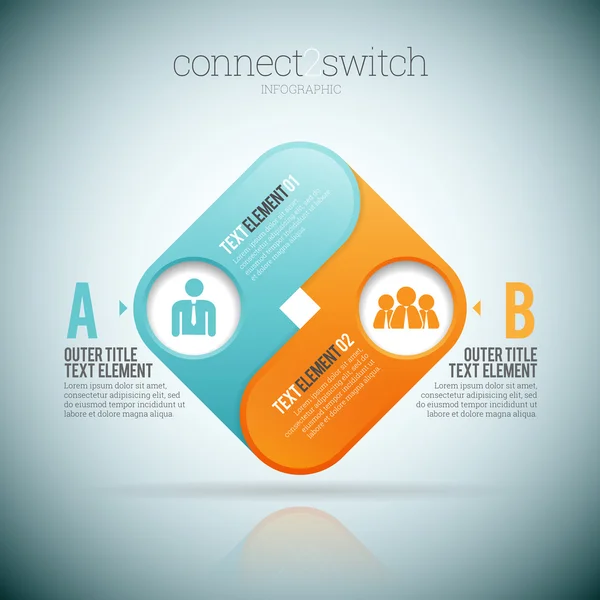 Connect 2 Switch — Stock Vector