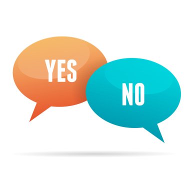 Yes and No clipart