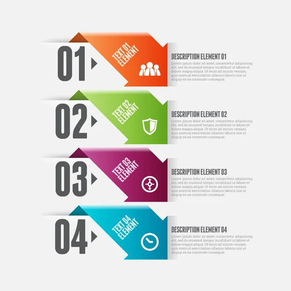 Arro Option Infographie — Image vectorielle