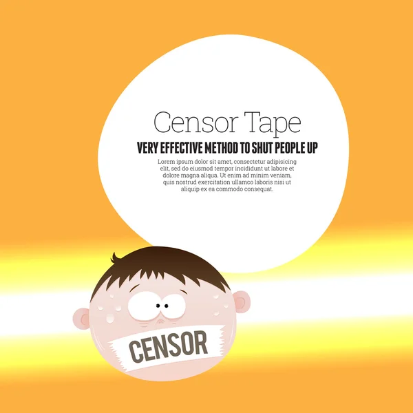 Censor Tape — Stock Vector