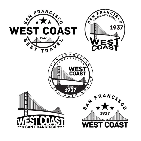 San Francisco 徽标邮票 — 图库矢量图片