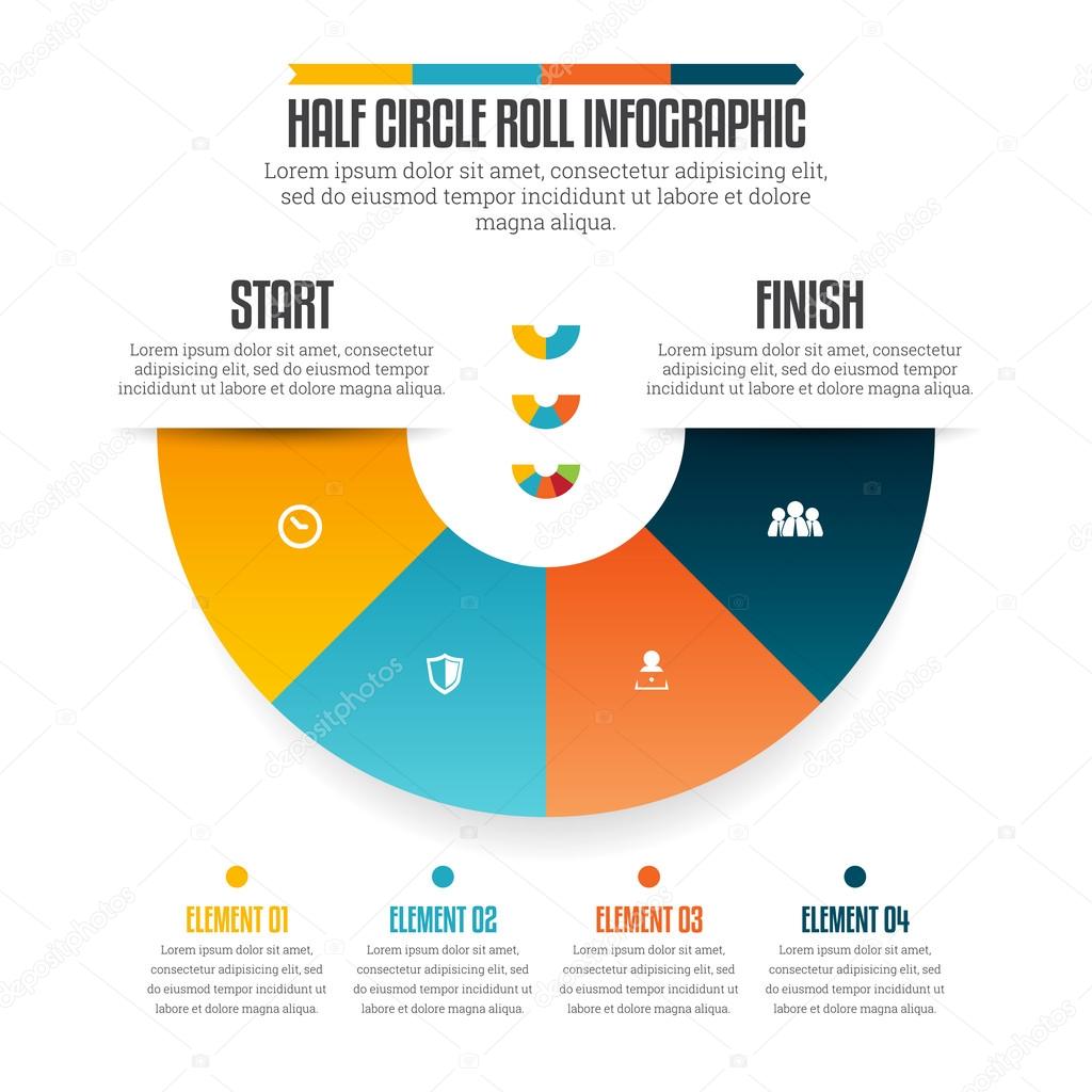 Half Circle Roll Infographic