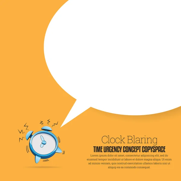 Reloj Blaring Copyspace — Vector de stock