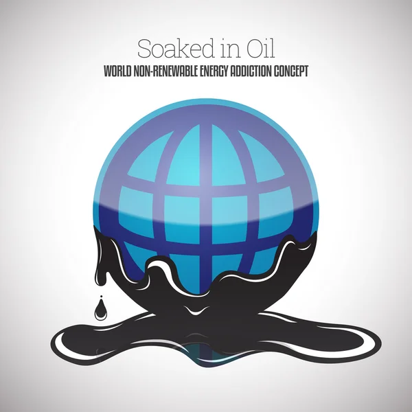 Soaked in Oil — Stock Vector