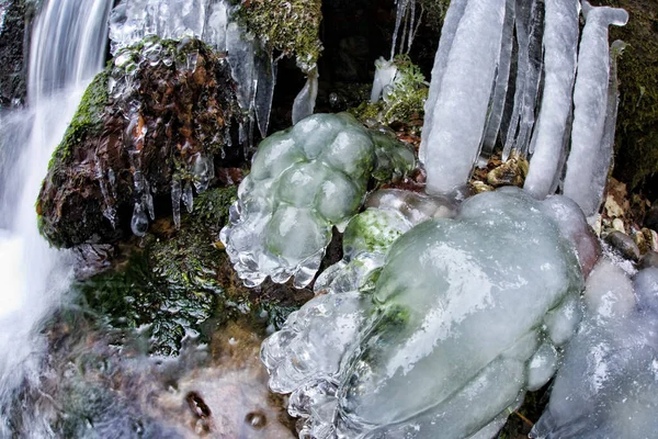 Mountain Stream Winter December — Stock Photo, Image