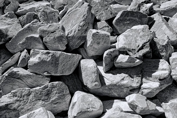 Rocas Marinas Blanco Negro — Foto de Stock