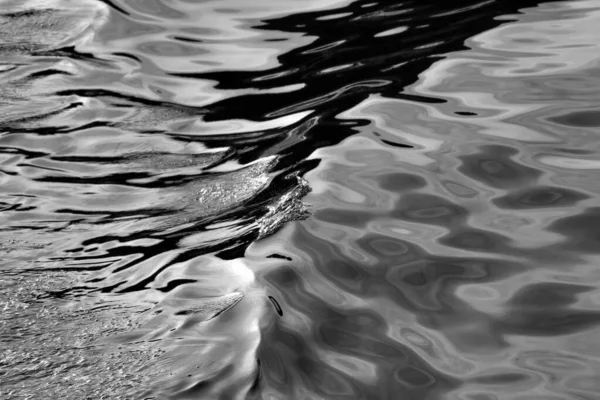 Agua Fondo Abstracto Del Mar Blanco Negro —  Fotos de Stock
