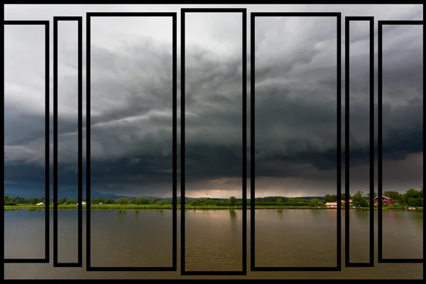 Tormenta en el lago — Foto de Stock