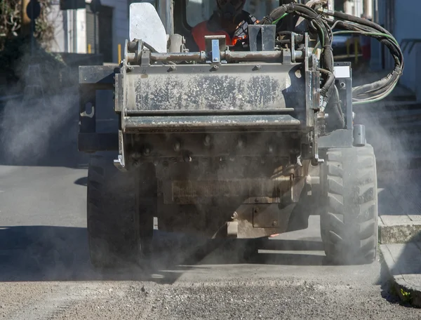 Milling of asphalt for road reconstruction accessory
