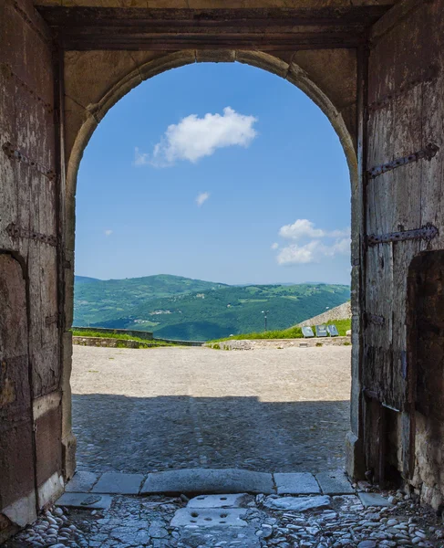 Sugestivní panoramatický pohled na jižní Apeniny — Stock fotografie