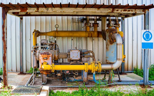 Estação Bombeamento Velho Abastecimento Água — Fotografia de Stock