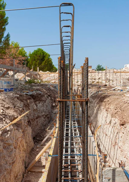 Trabalhador Regular Rastreado Paver Que Estabelece Asfalto Aquecido Temperaturas Acima — Fotografia de Stock