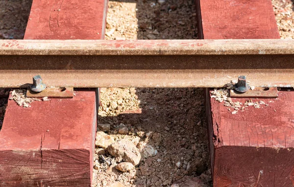 Construction Workers Work Railway Station Construction New Railway Line City — Stock Photo, Image