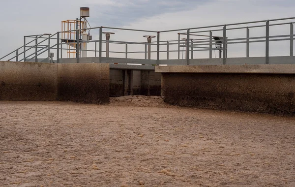 Activated Sludge Tank Wastewater Treatment Plant — Stock Photo, Image