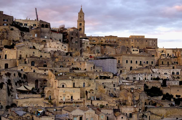 Pohled na Matera "Sassi" - Matera, Itálie — Stock fotografie