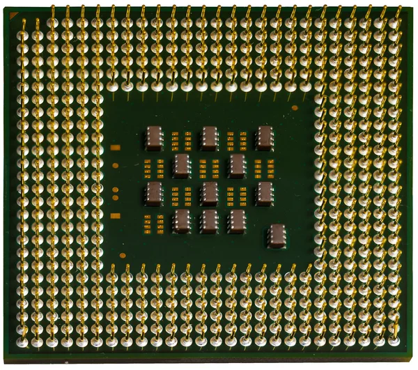 Крупный план схемы оперативной памяти с процессором — стоковое фото