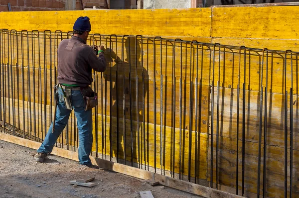 Estrutura da laje de concreto — Fotografia de Stock