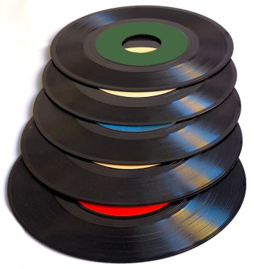 Vintage 45 Rpm vinil kayıt albümleri