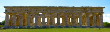 Görkemli Yunan tapınağı, Neptün - Paestum, İtalya