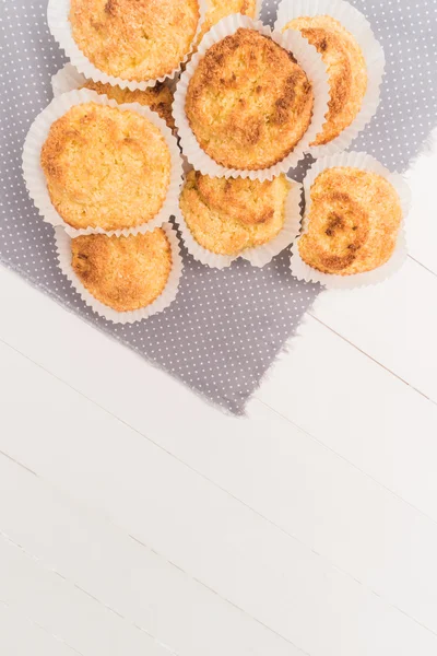 Primo piano di amaretti al cocco fatti in casa — Foto Stock