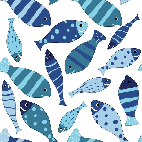 Sorunsuz vektör desen balık