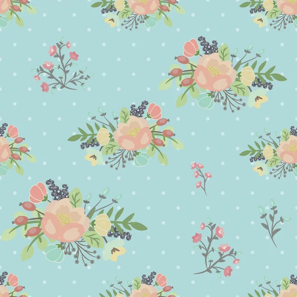 Motif floral sans couture beauté — Image vectorielle