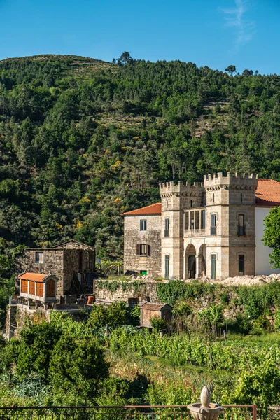 Het Kasteel Van Sistelo Sistelo Het Omliggende Landschap Arcos Valdevez — Stockfoto