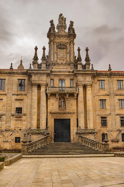 Santiago Compostela Spanya Santiago Compostela Tertemiz Bir Meydan Santiago Compostela — Stok fotoğraf