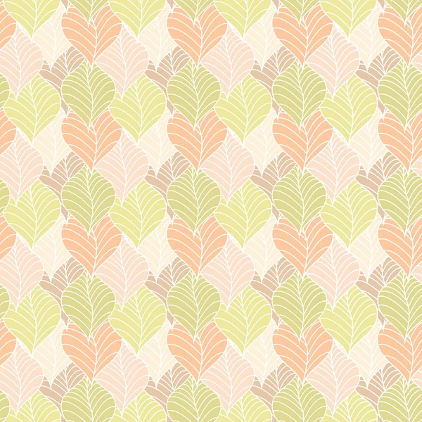 Modèle de feuilles sans couture — Image vectorielle