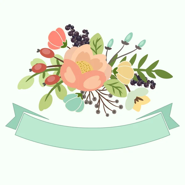 Banderas florales para eventos de la vida — Vector de stock