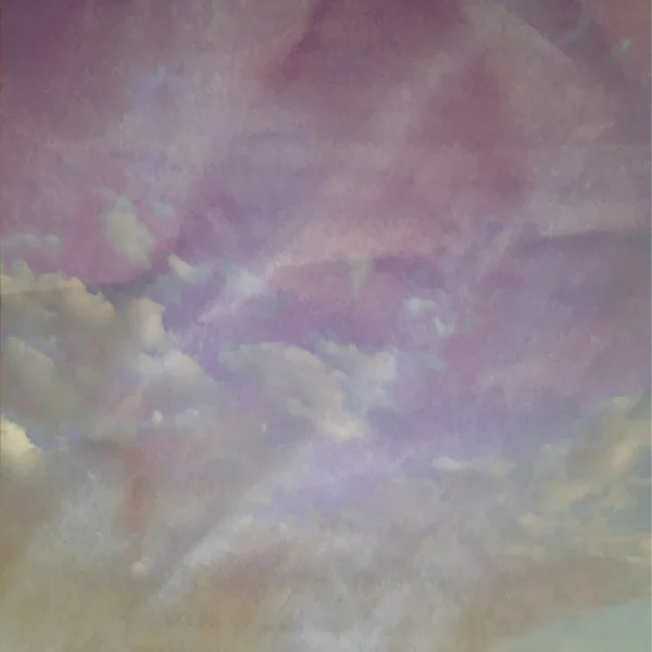 Ομίχλη και σύννεφα σε ένα vintage ελαστικοποιημένων χαρτί διάνυσμα φόντο, wi — Διανυσματικό Αρχείο