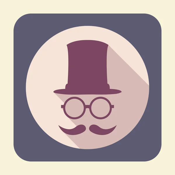 Gentleman flat icon. — Stock Vector