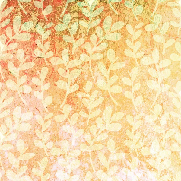 Grunge 花卉背景。矢量纹理背景。花香 patt — 图库矢量图片