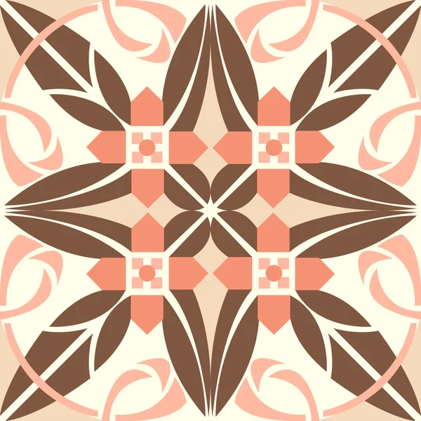 Vector de baldosas cerámicas con patrón sin costura — Archivo Imágenes Vectoriales