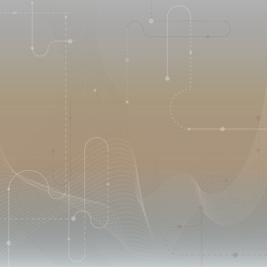 Techno vektör soyut yumuşak hatları ile arka plan bulanık.