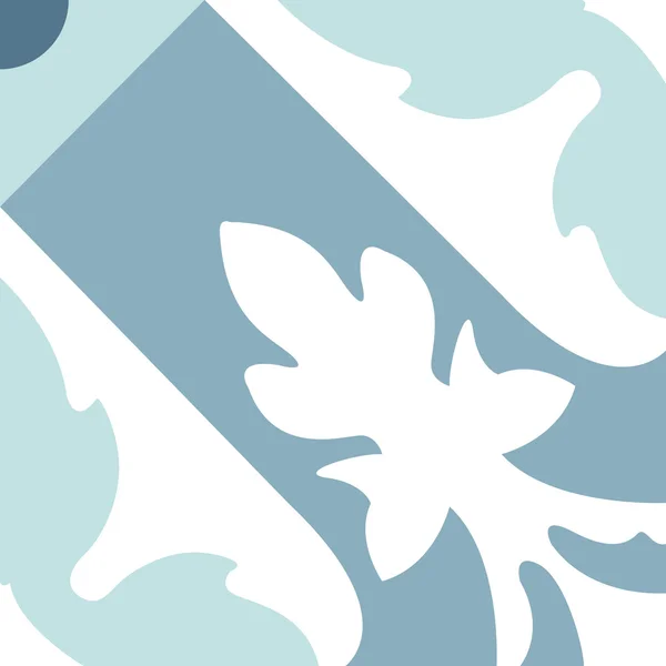 ポルトガルタイルのパターン。ヴィンテージの背景-ベクトルのヴィクトリア朝のセラミックタイル — ストックベクタ