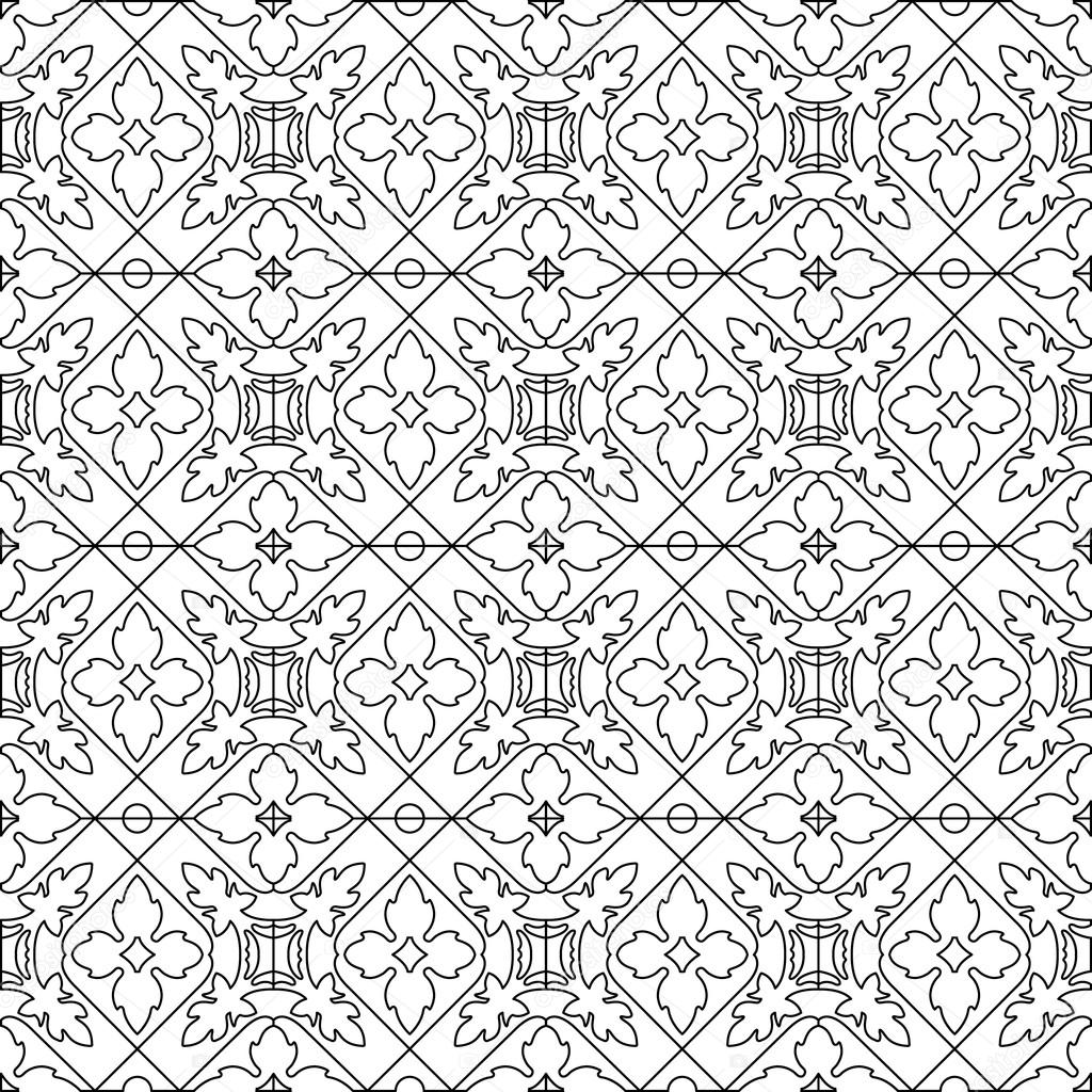 Libro da colorare unica quadrata pagina per adulti disegno delle mattonelle senza cuciture gioia per i bambini pi¹ grandi e adulti coloristi