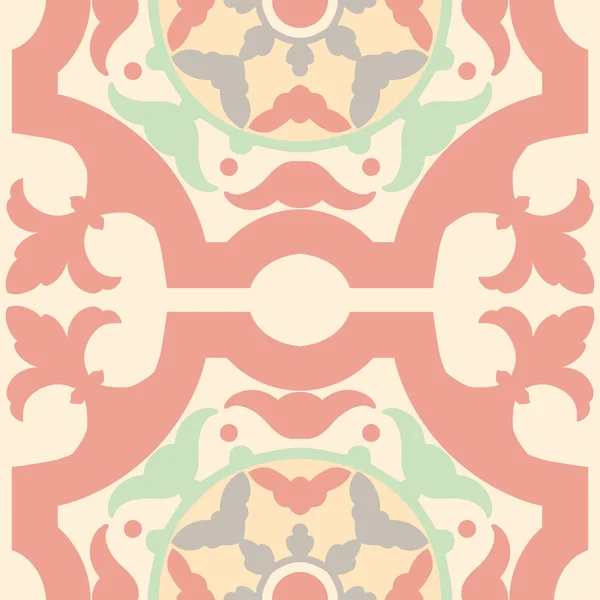 Coloridos azulejos de adorno — Vector de stock